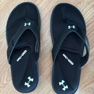 Under Armour Black Foam Flip Flops